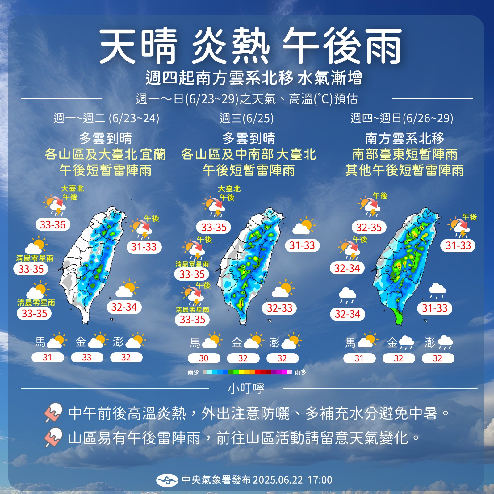天氣-天氣預報-氣象-氣象署-一週天氣-明天的天氣-颱風動態