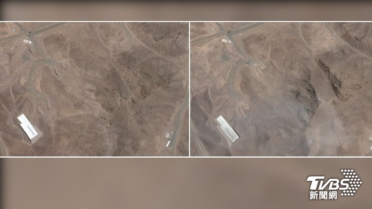 美軍「碉堡剋星」精準轟炸!衛星照曝 地底核設施遭重擊