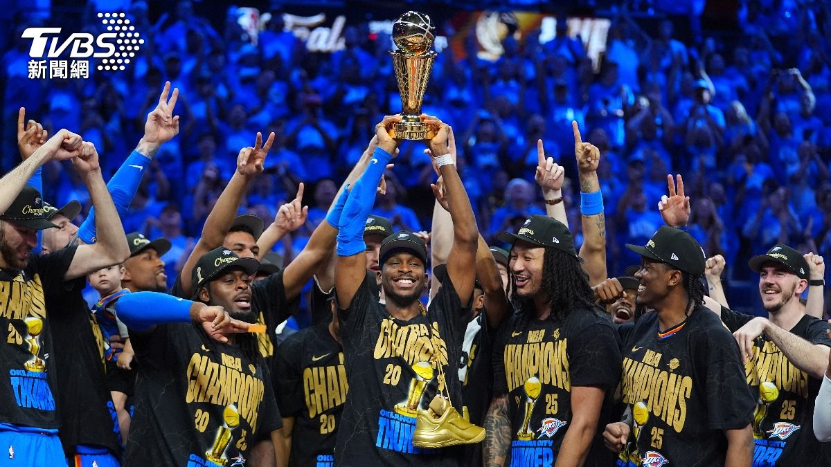 NBA總冠軍賽/雷霆改名後首冠!SGA抱回FMVP 比肩喬神、詹皇