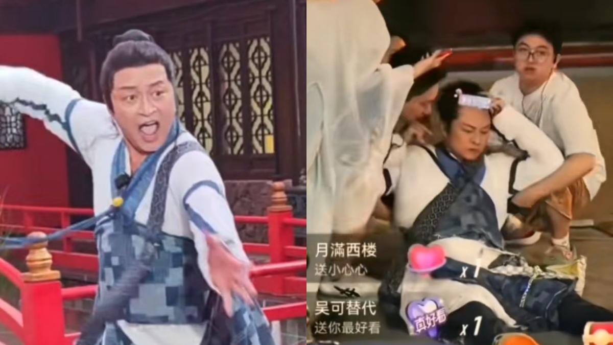 大陸賣藝出事了！馬景濤在舞台昏倒重摔　親錄21秒影片曝原因