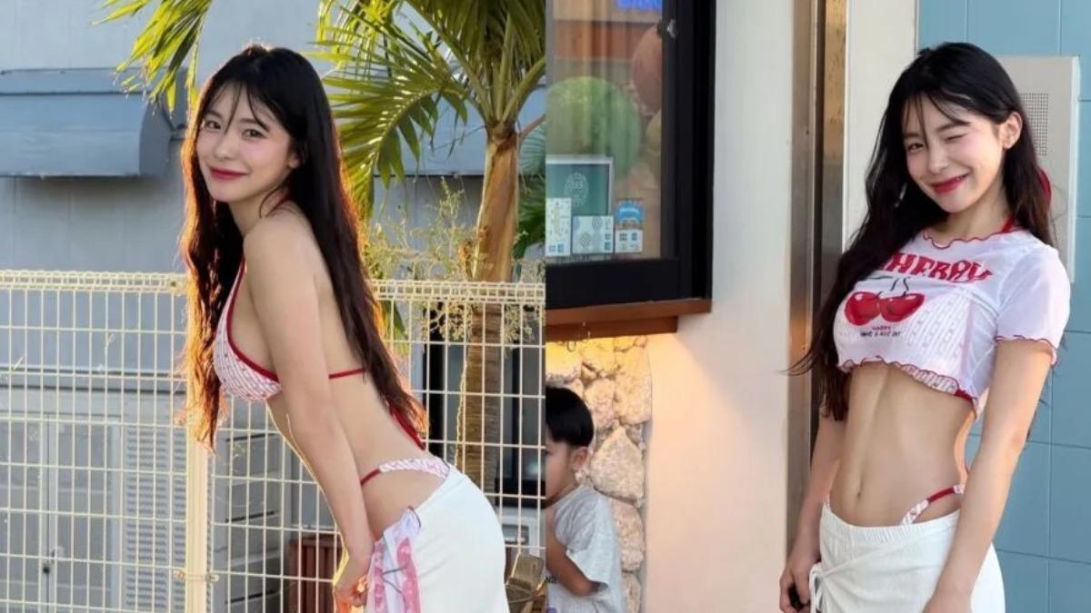 李多慧海邊大解放!辣曬比基尼太犯規 側身洩S曲線引暴動