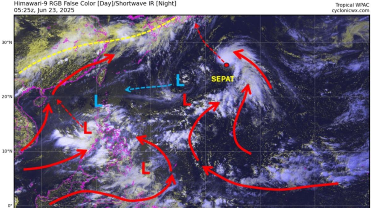 天氣/聖帕颱風往北衝!氣象署最新路徑圖出爐 專家估颱風走勢