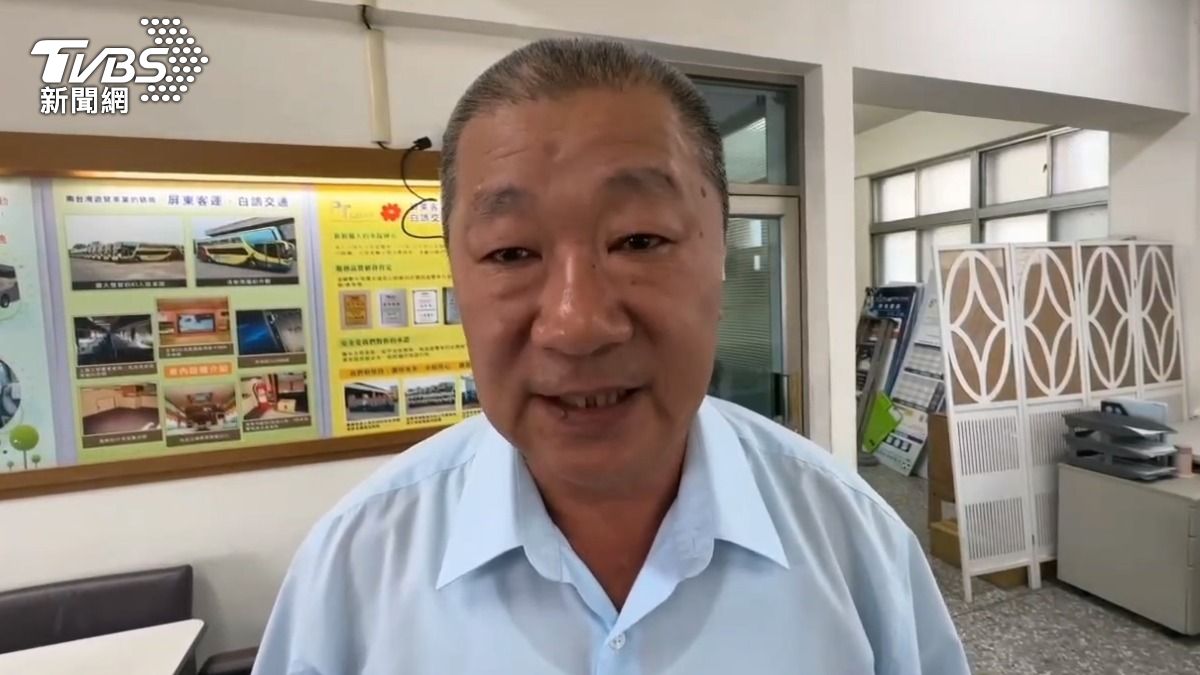 客運襄理鍾文杰表示:關於司機是否打瞌睡的問題很難確認。(圖/TVBS)