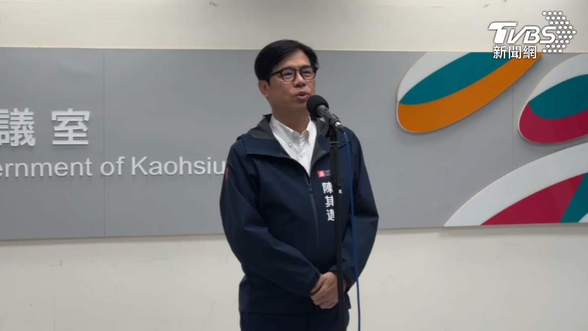 陳其邁要求經濟部盡速撤銷業者的籌設跟施工許可。（圖／TVBS）