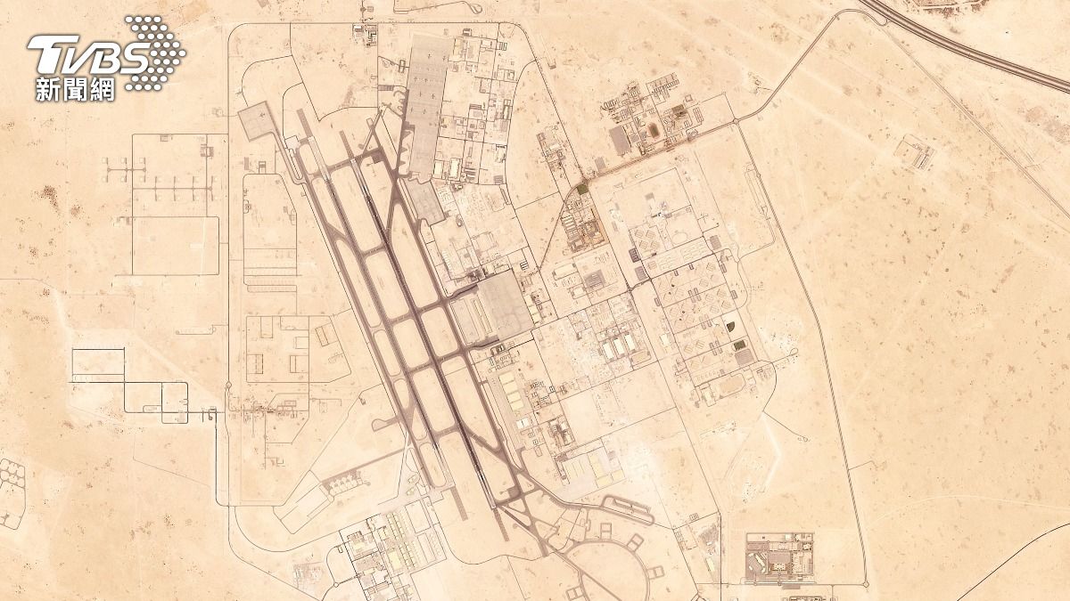伊朗最新攻擊瞄準卡達「烏代德空軍基地」，這是美軍在大中東地區最重要的基地之一，目前約有1萬名美軍駐兵。（圖／達志影像美聯社）