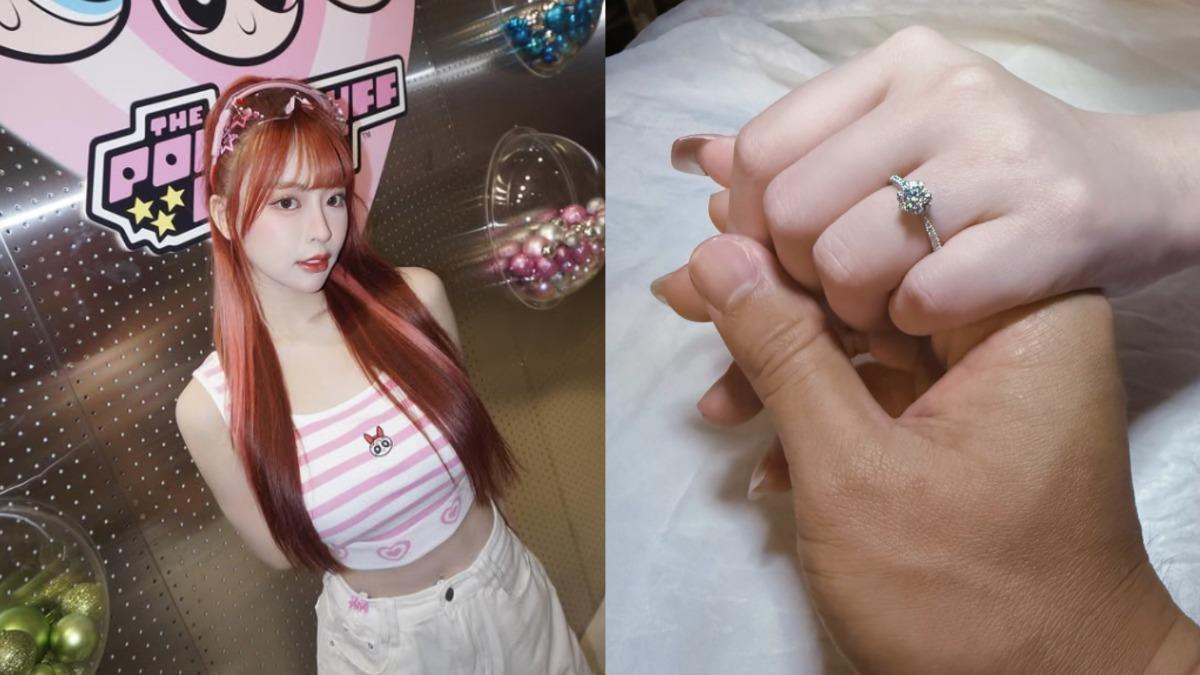 前樂天女孩被套牢!對象是「球星林承飛」 喜曬婚戒:被愛填滿了