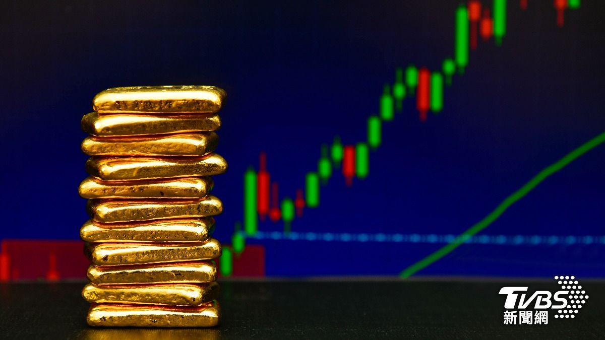 黃金價格下跌。(示意圖/達志影像shutterstock)