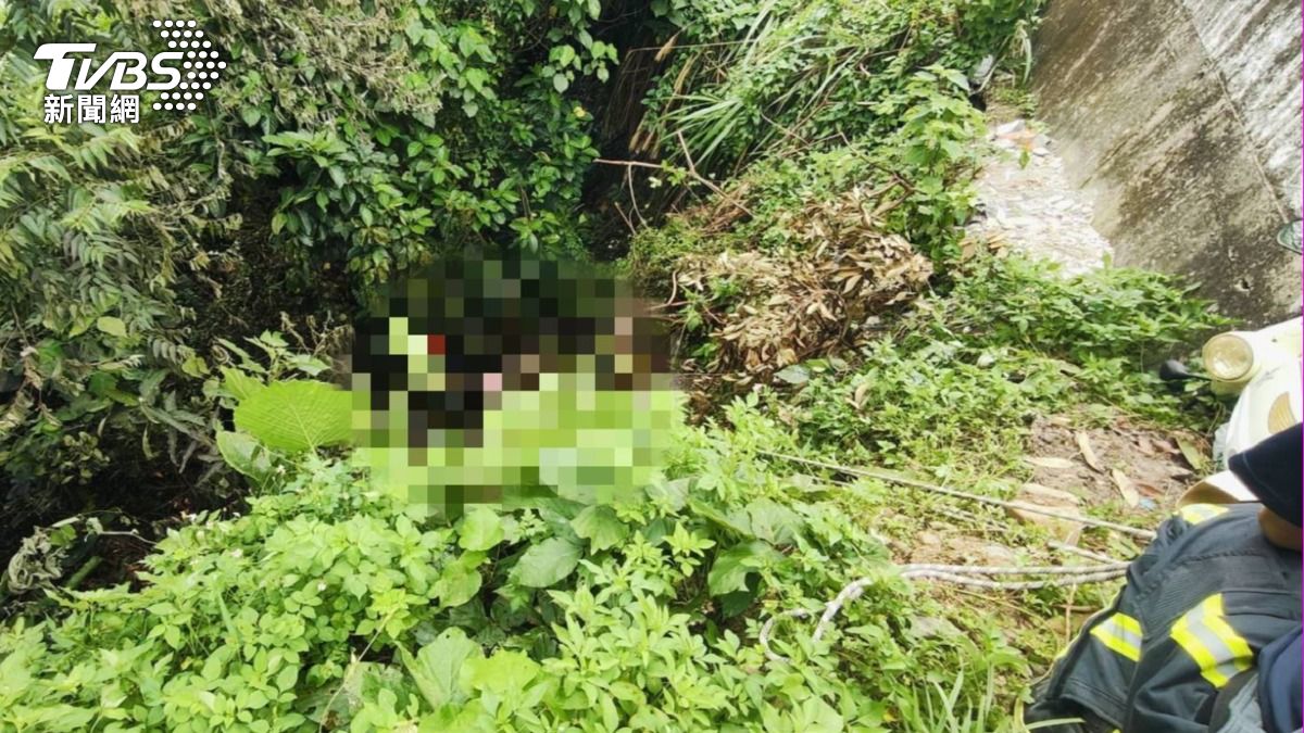 台中離奇命案！62歲男摔15米邊坡　疑菸燃酒、草釀著火亡