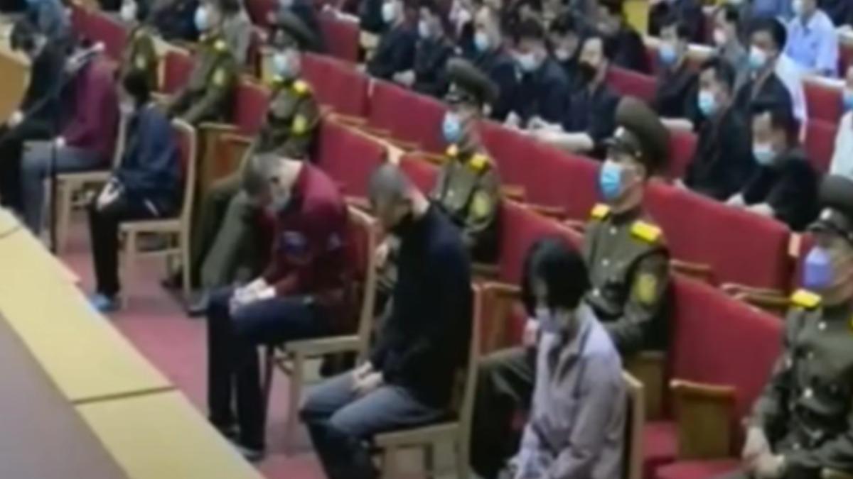 北韓的公開審判畫面。（圖／翻攝自 Daily NK）