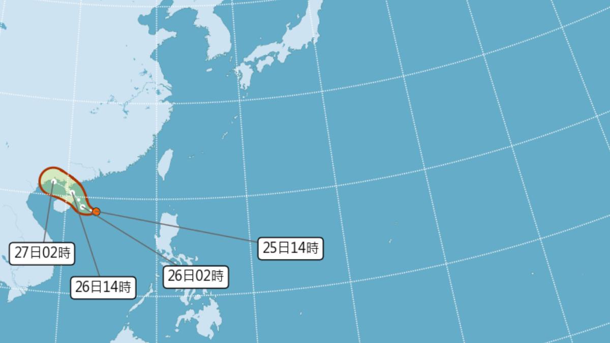 天氣/又有熱帶低壓生成「朝西進行」 氣象署最新路徑曝