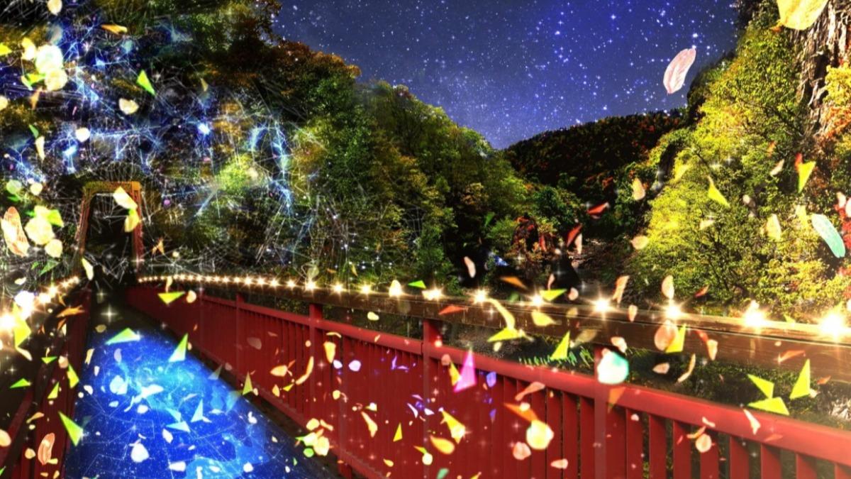 北海道6月有期間限定的「定山溪自然彩燈節」可觀賞。（圖/雄獅旅遊提供）