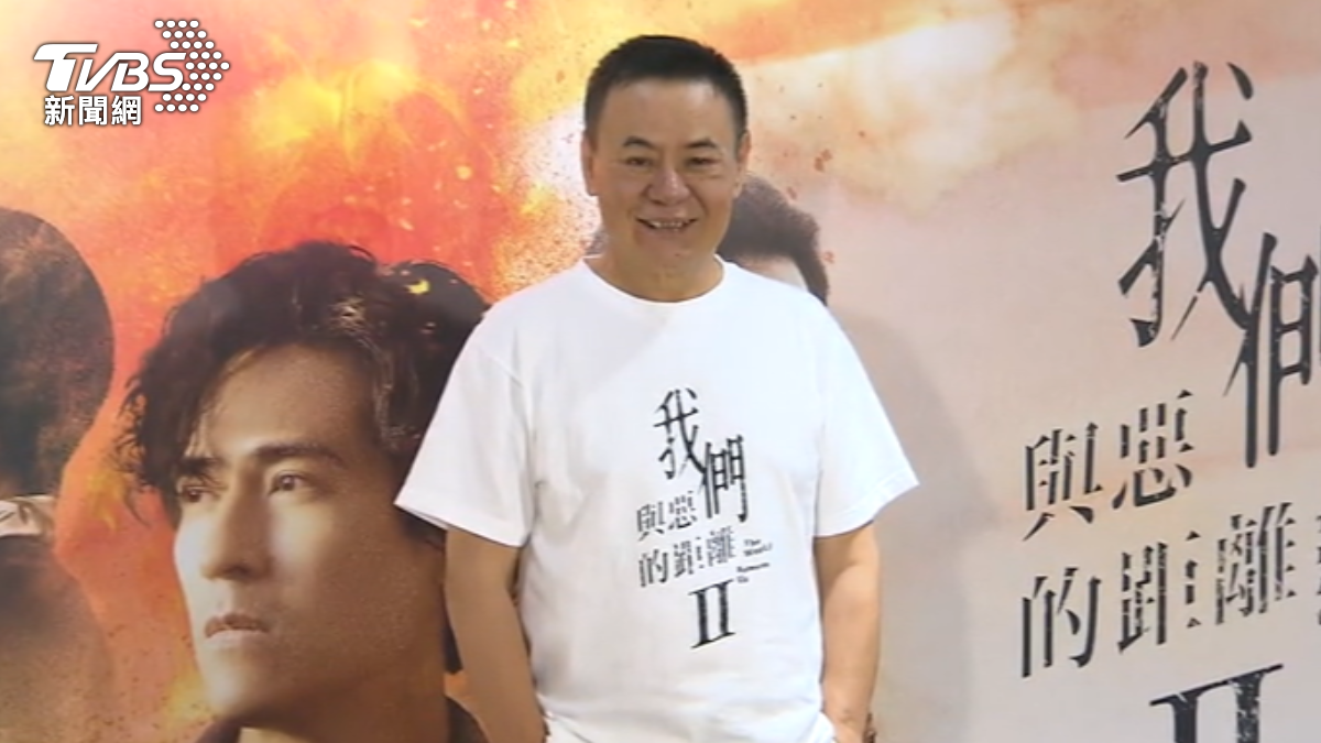 蔡振南參演《我們與惡的距離2》,其中一場戲要對詹子萱甩巴掌,直呼真的好心疼。(圖/TVBS)