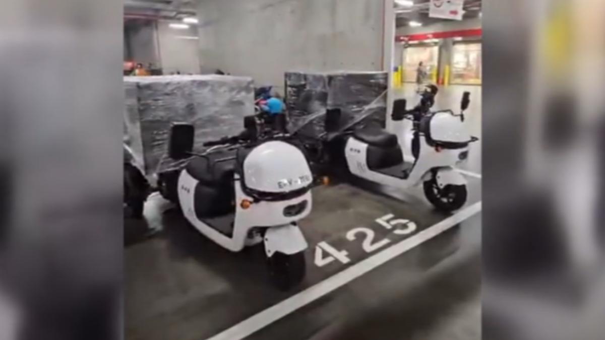美式賣場結合外送平台用「電動三輪外送車」,最高可載「200kg」。(圖/曹文興藥師提供)