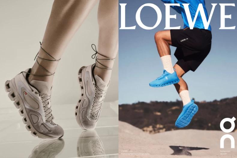 ON 與LOEWE的聯名球鞋,還成為2024年Q2中的最熱賣單品第一名。(圖/翻攝自IG@on)