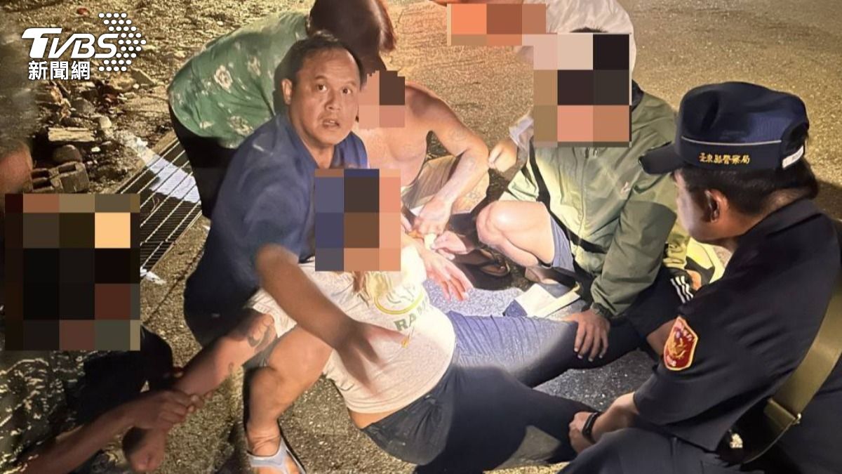 台東醉婦失控「持酒瓶自傷」!滿手血倒臥路邊 便衣警速救援