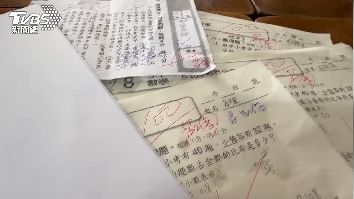 「滿分考卷」換冰爽吃。(圖/TVBS)