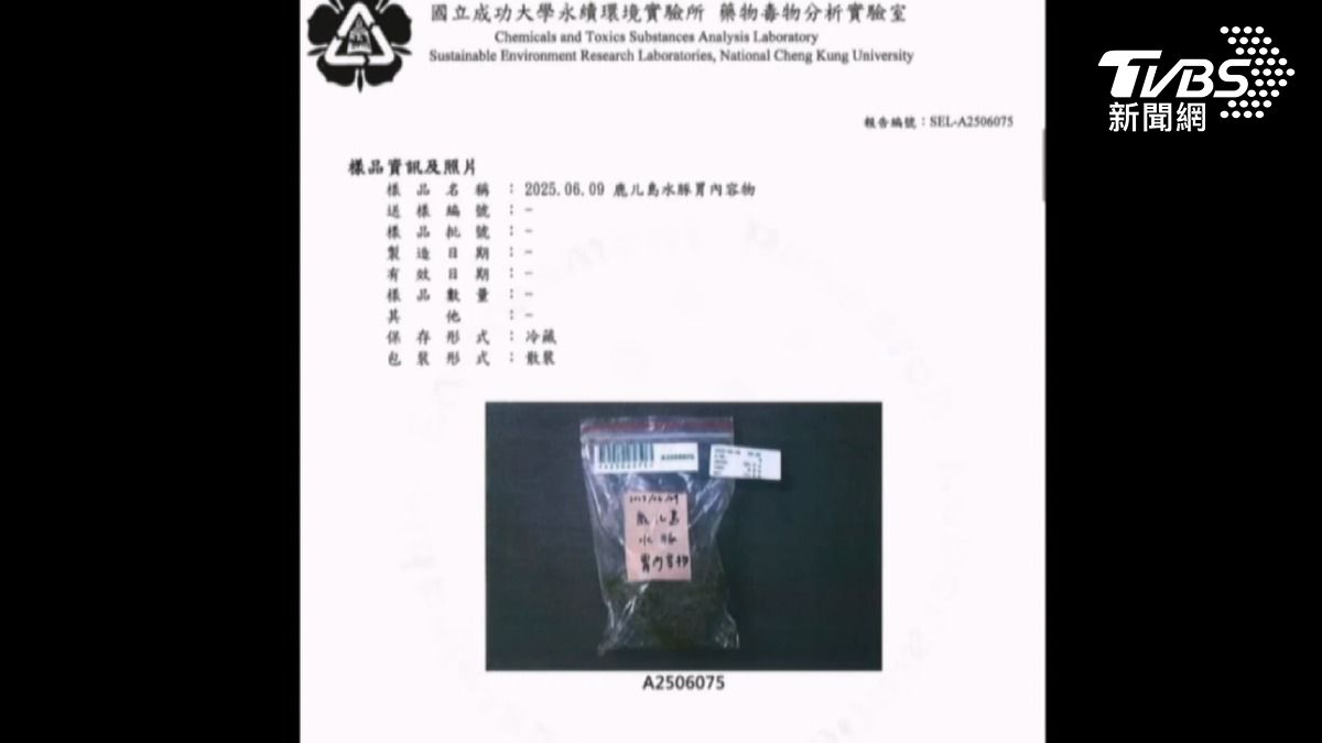 身亡水豚解剖胃部組織,驗出含有急性化學毒物,疑遭下毒死亡。(圖/業者提供)