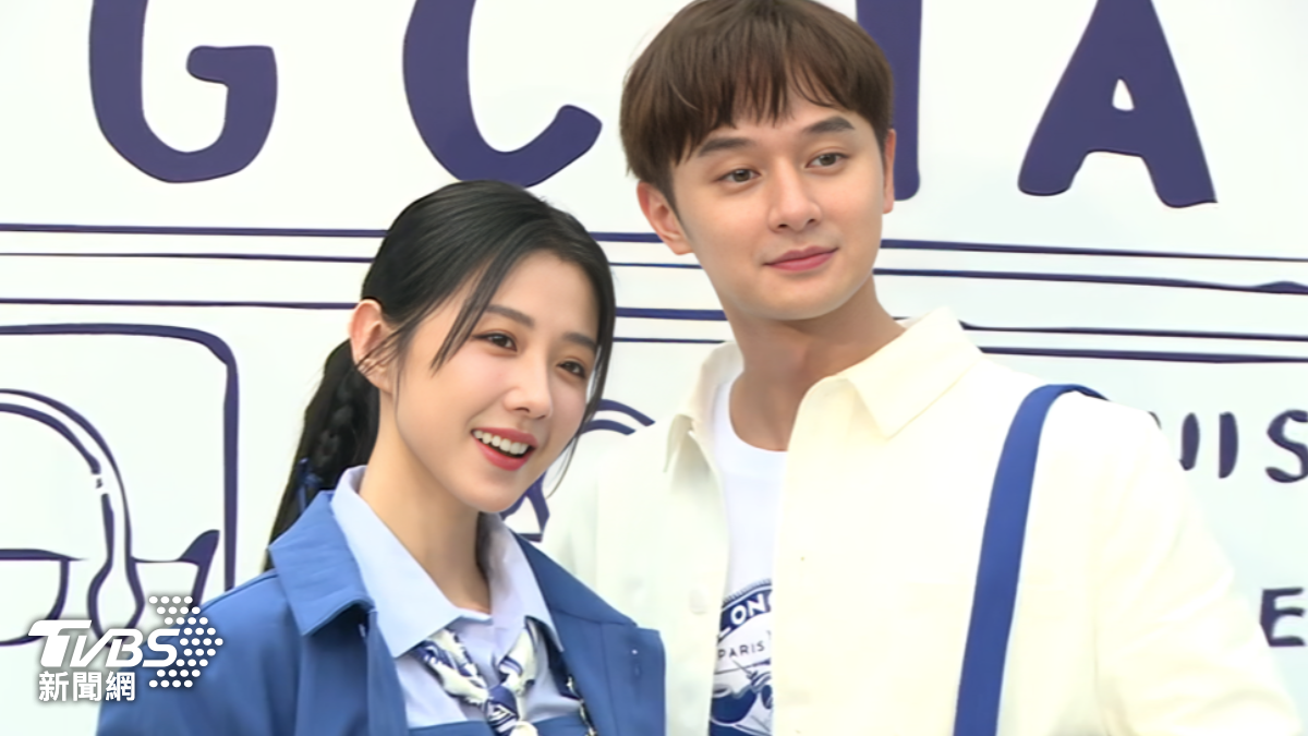 邵雨薇和張軒睿一同出席精品快閃店活動。（圖／TVBS）