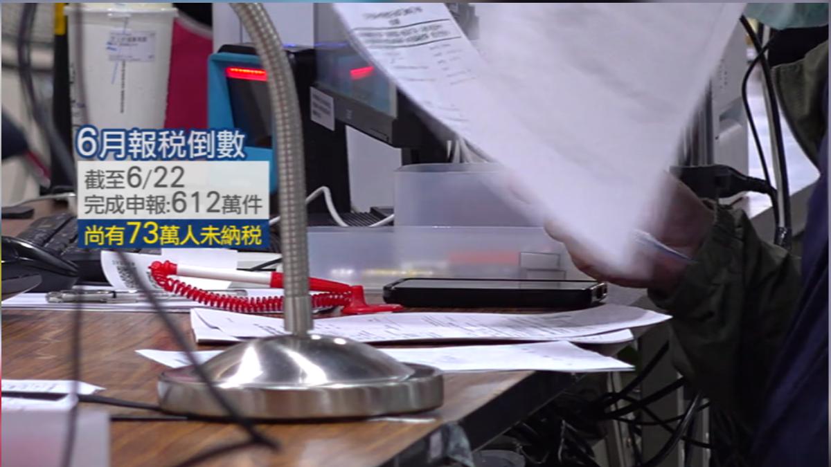 6月報稅季倒數,目前已完成612萬件。(圖/TVBS)