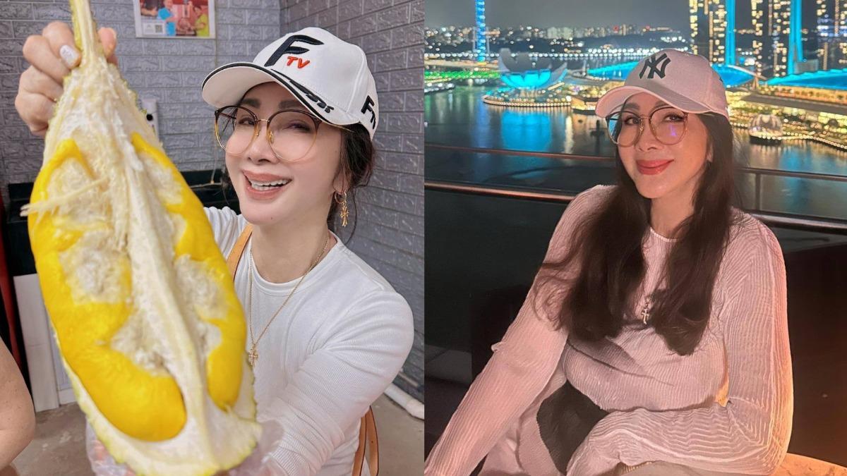 最美歐巴桑脫了!陳美鳳出國「比基尼戲水」 火辣9秒全網看呆