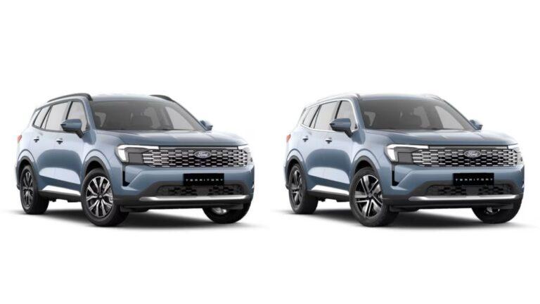 祕魯推出的小改款Territory分成Trend (左車)、Titanium (右車) 兩款車型,外觀最明顯差異在於輪圈分別為18吋、19吋。(圖/Ford)