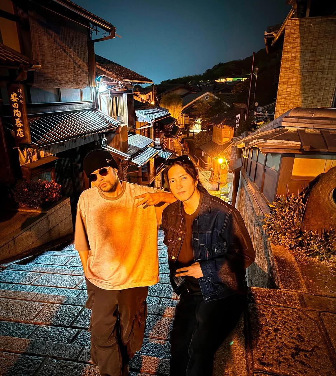 山下智久與周杰倫6月初還一起同遊日本京都。（圖／翻攝山下智久IG）