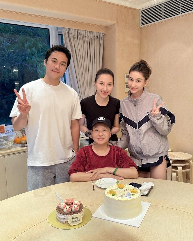 何超蓮家庭聚會獨缺竇驍。(圖/翻攝自IG@laurinda_ho)