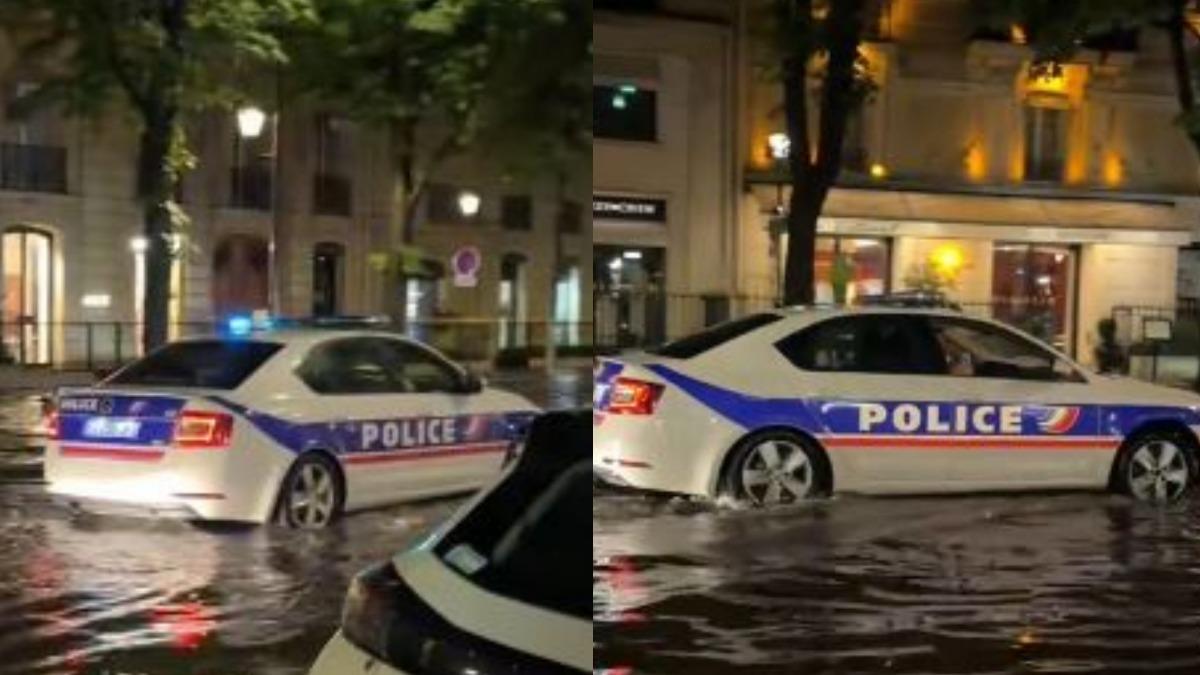 巴黎暴風雨大淹水!警車播《鐵達尼號》主題曲 網:法式浪漫?