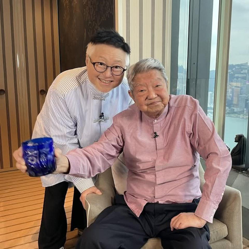 谷德昭曾到蔡瀾入住的酒店式公寓做訪問。（圖／翻攝自谷德昭FB）