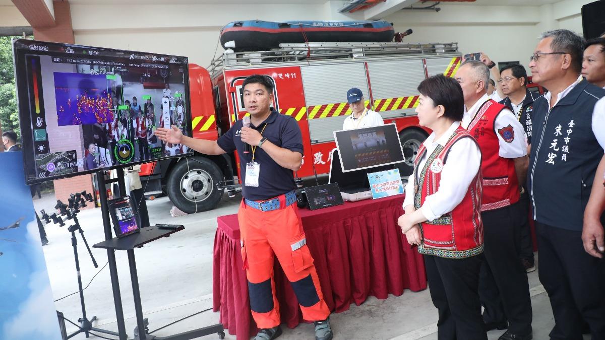 盧秀燕視察「驚傳槍響」!台中市警方火速回應