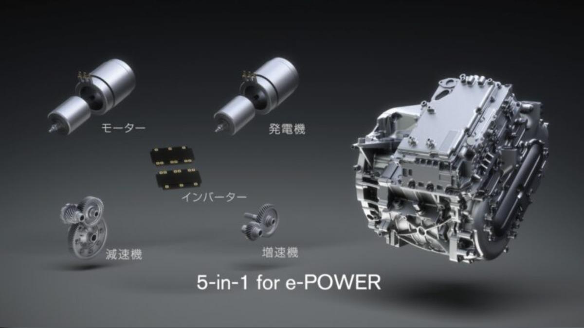 第3代e-Power動力系統將馬達、發電機、逆變氣、差速器跟變速箱整合在一起。(圖/ Nissan提供)