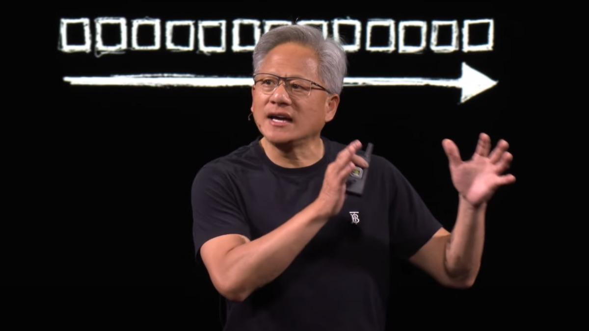 AI教父黃仁勳領軍的輝達意外落選,是自2021年以來首次。(圖/翻攝自 Nvidia)