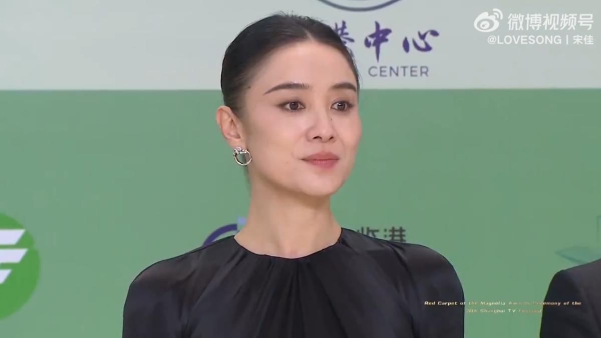 「白玉蘭獎」新科視后宋江。(圖/翻攝自微博)