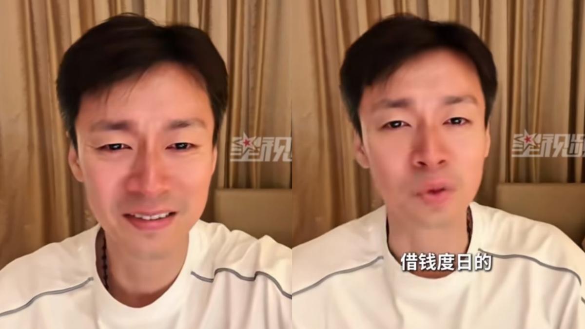 于清斌哽咽否認炒作。(圖/翻攝于清斌抖音)