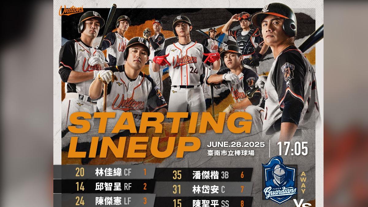 統一獅冷傲退富邦。(圖/翻攝自臉書@unilions)