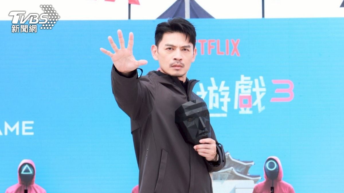 阿Ken今主持《魷魚遊戲3》互動遊戲。（圖／趙世平攝）