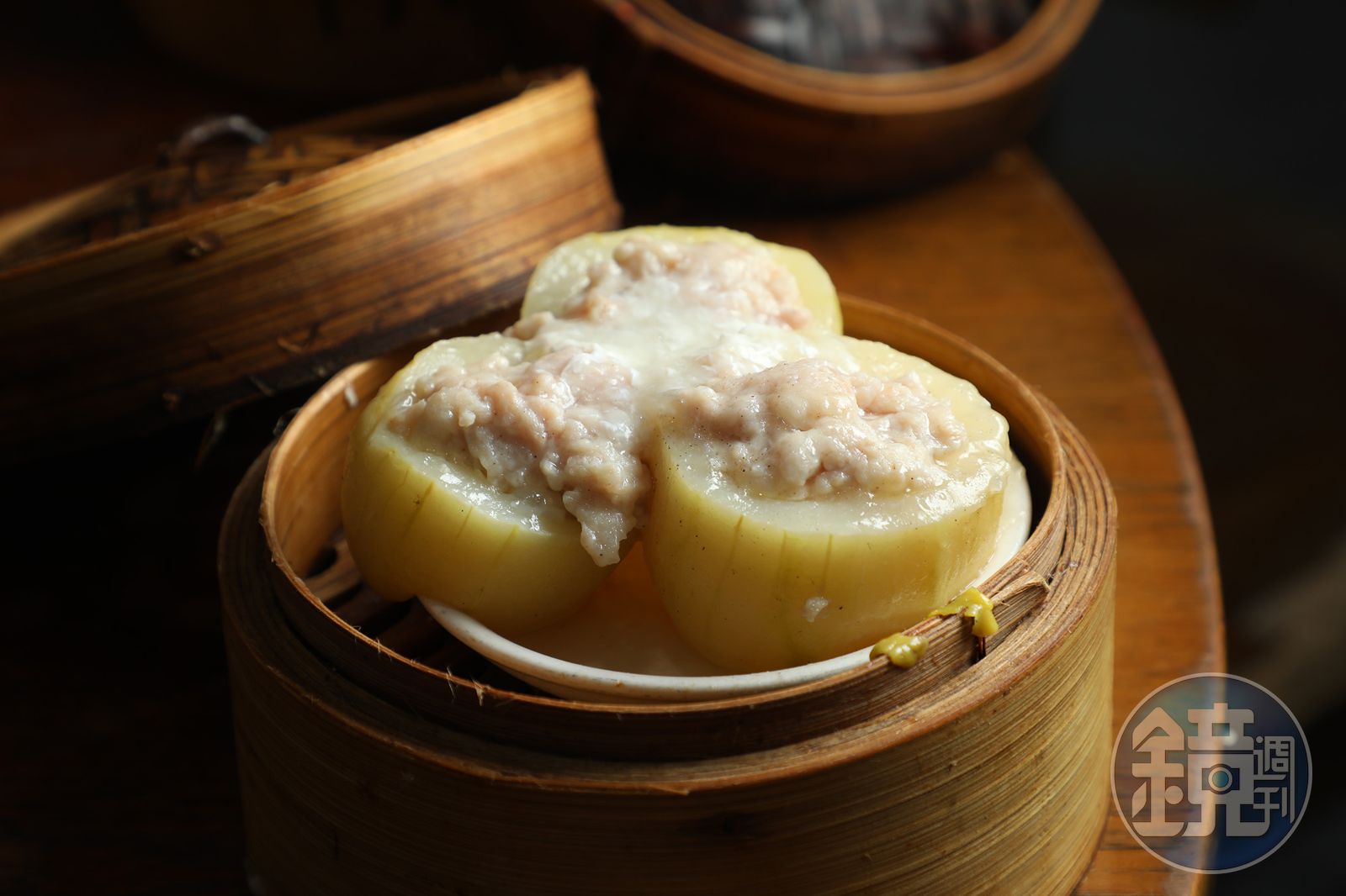 風味清爽的「櫛瓜堡」,是點心區的驚喜之作。(港幣26元/份,約NT$99)(圖/鏡週刊)