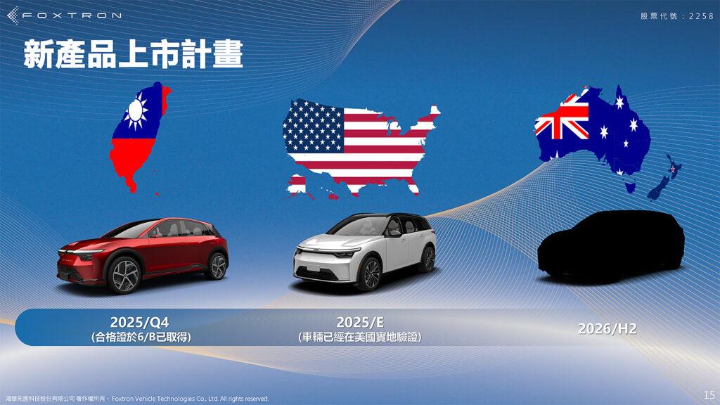 鴻華先進於法人說明會中透露未來新車進度。（圖／鴻華先進提供）
