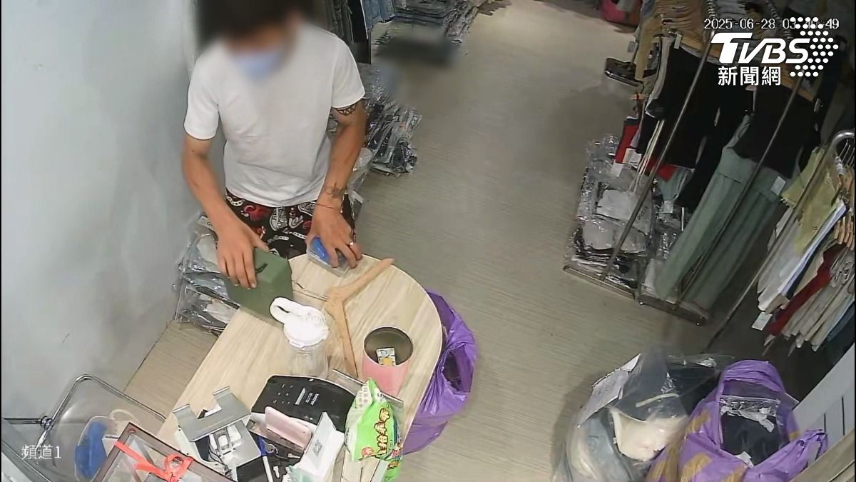 慣犯商場狂偷15間店 居無定所警還抓嘸。(圖/民眾提供)