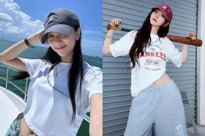 韓國爸媽眼中的「複製人穿搭」現象。（圖／翻攝自IG@sooyaaa__、mlbkorea）