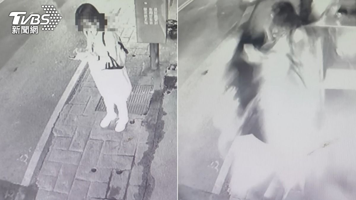 驚悚畫面曝！新北感情糾紛追車　女行人「回頭看一眼」被撞噴　