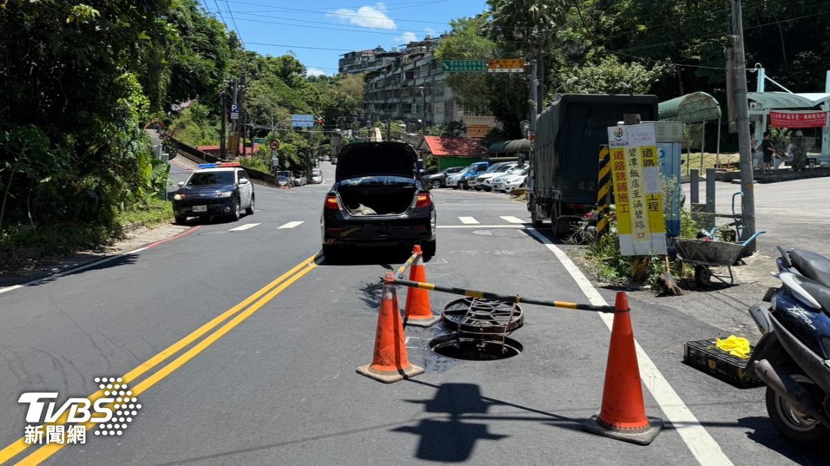 檢驗工程到一半...新北工人「半身卡下水道」遭車輾斃