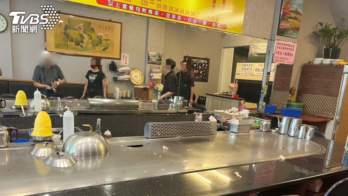 台中嘉賓鐵板燒出事!40歲男換瓦斯起火臉灼傷 急公休一天