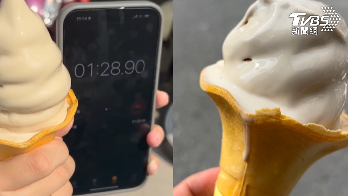 在37度的高溫環境下,一支霜淇淋僅需一分鐘就開始表面融化,三分鐘後便會滴滴答答流淌不止。