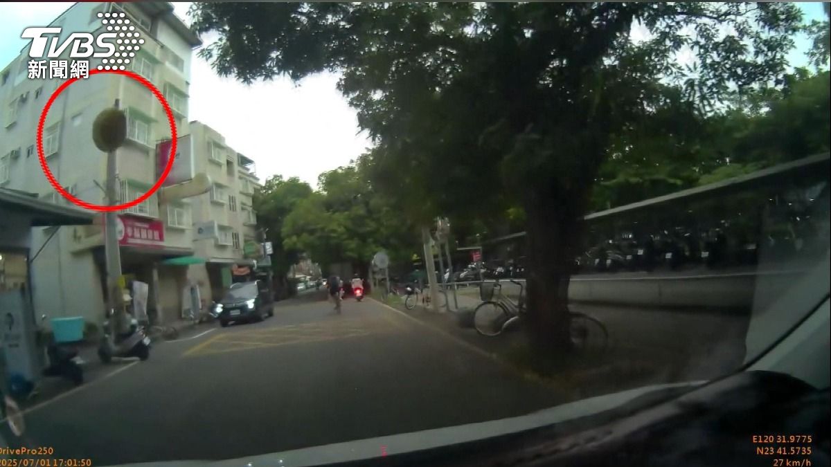 雲科大芒果砸車危機 校長:加強清潔工作。(圖/TVBS)