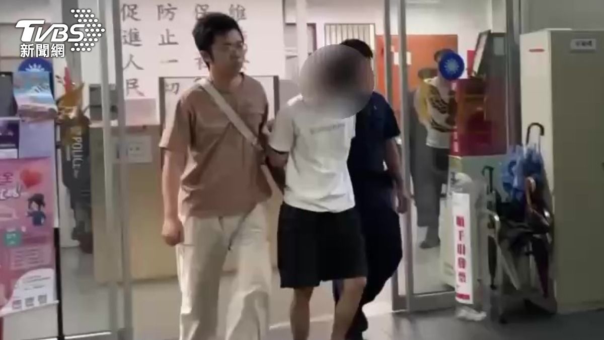 嫌犯最後被逮捕送辦。(圖/TVBS)