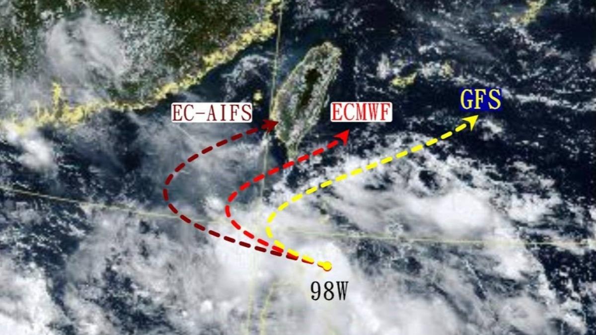天氣/颱風丹娜絲估「3天後現身」!粉專揭AI預測 甩尾逼近台灣