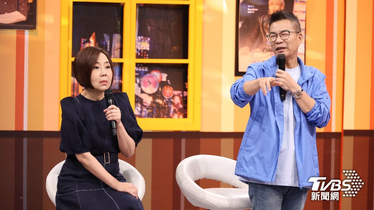 沈玉琳(右)瘦太多,自爆胖5公斤的于美人都不敢太靠近他。(圖/張哲鳴攝)