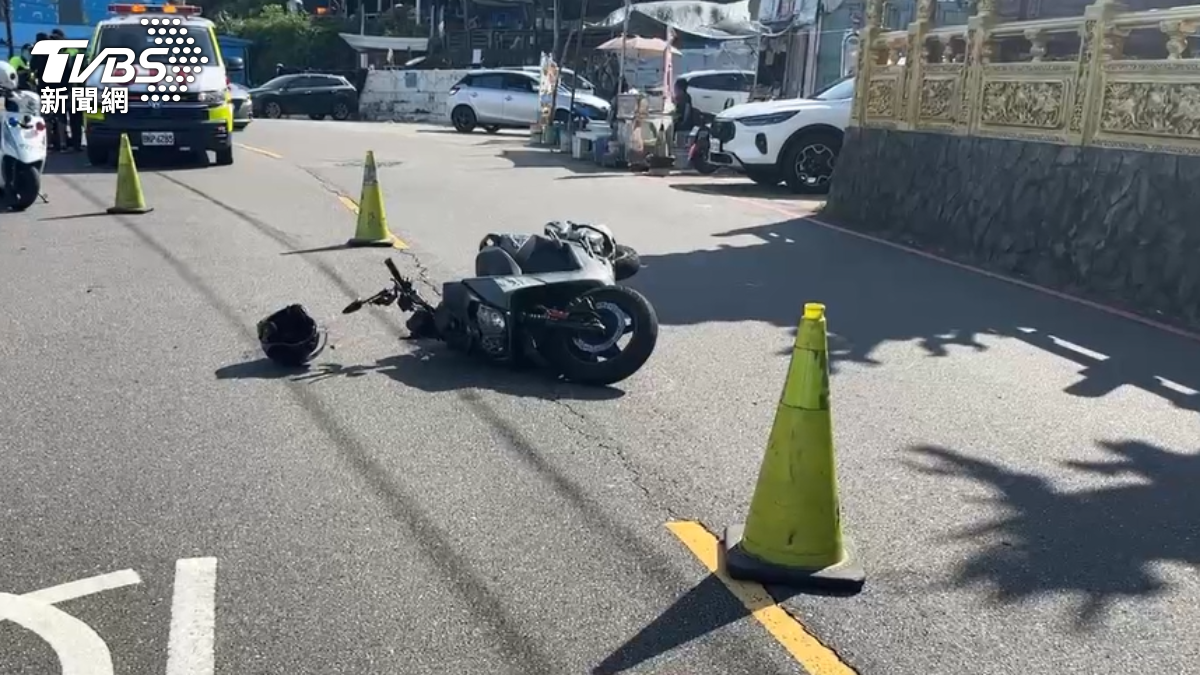 潮境公園發生死亡車禍。(圖/TVBS)