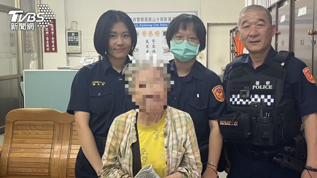林姓阿嬤從鳳山區騎至西子灣,卻不慎迷路。(圖/TVBS)